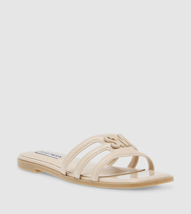 HEYDAY Monogram Detail Flat Sandals