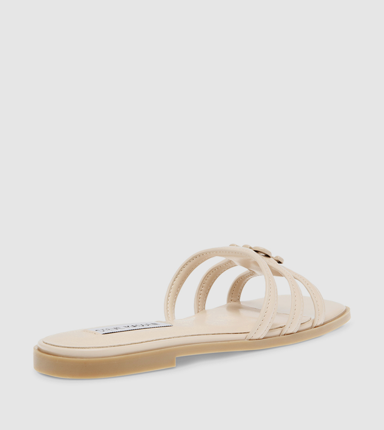 HEYDAY Monogram Detail Flat Sandals