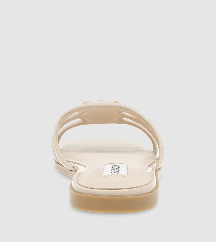 HEYDAY Monogram Detail Flat Sandals