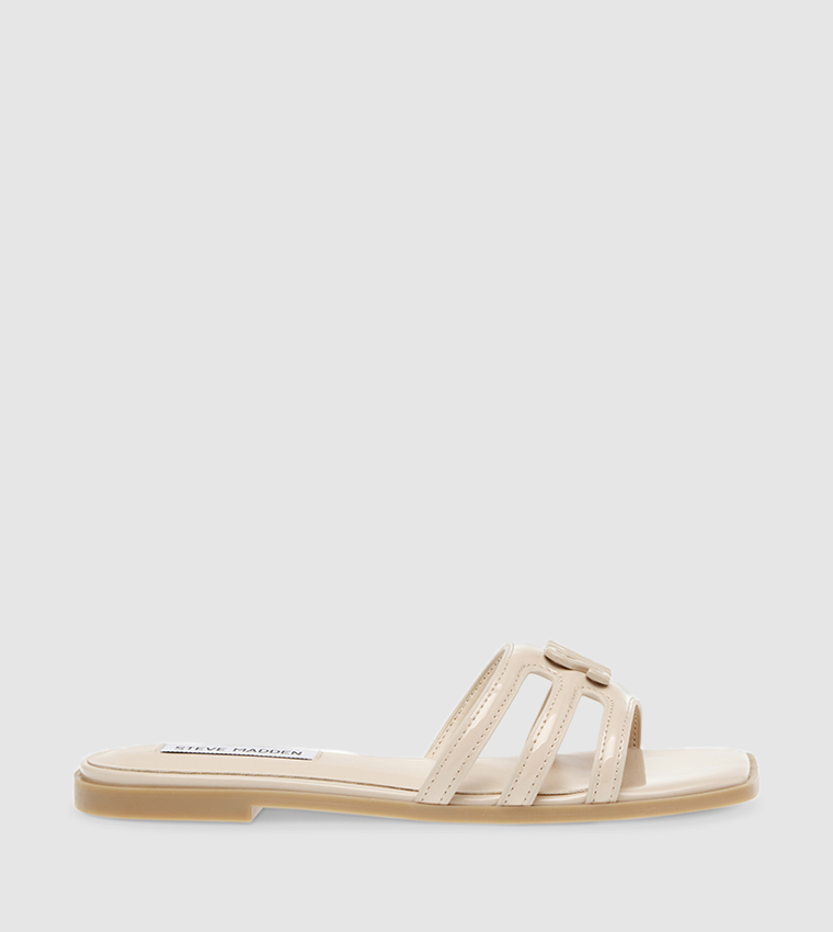 HEYDAY Monogram Detail Flat Sandals