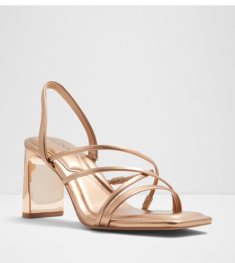 Aldo gold block best sale heels