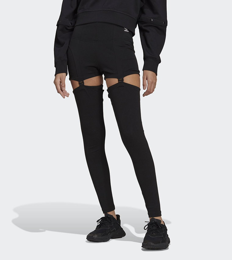 Buy Adidas Always Original Rib 2In1 Leggings In Black