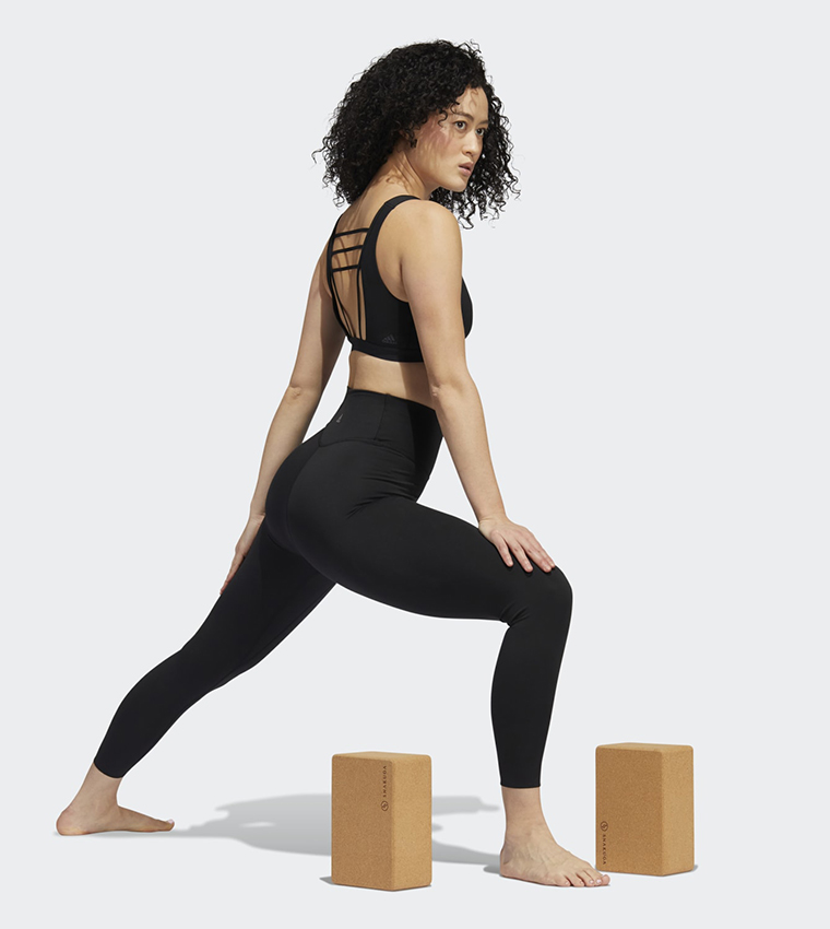 Buy Adidas Yoga Luxe Studio 7/8 Tights In Black