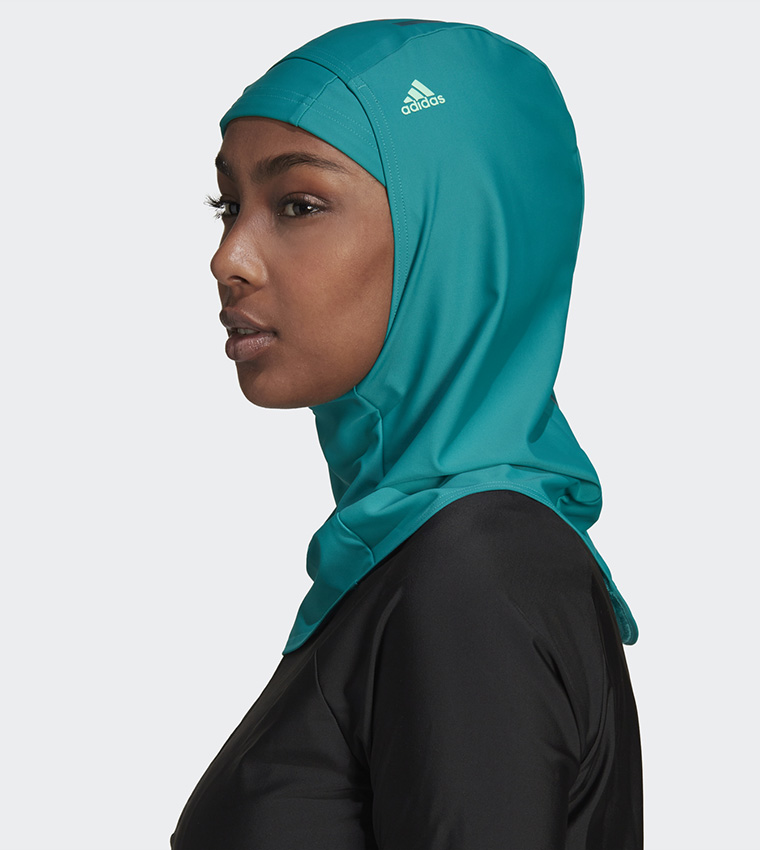 Buy Adidas 3 Stripes Swim Hijab In Green | 6thStreet Saudi Arabia