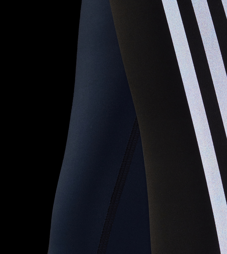 Buy Adidas Marimekko Run Icons 3 Stripes 7/8 Running Tights In Navy