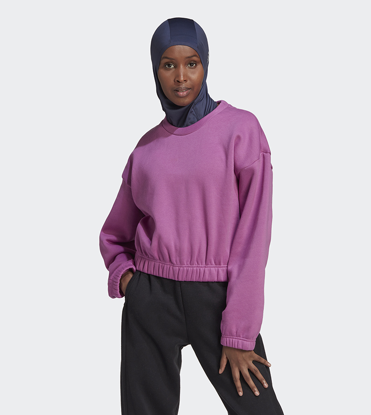 Buy Adidas Studio Lounge Loose Fit Sweatshirt In Lilac 6thStreet Saudi Arabia
