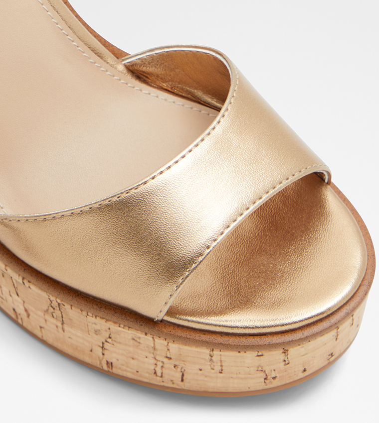 Aldo gold wedges new arrivals