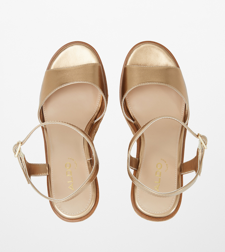 Aldo gold wedges new arrivals