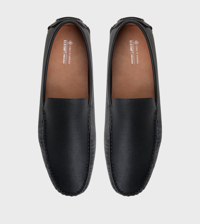 HILL Textured Slip-On Loafers