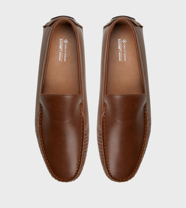 HILL Textured Slip-On Loafers