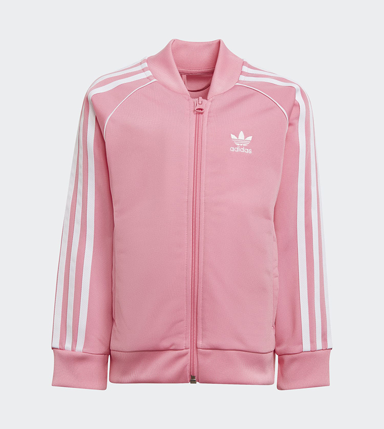 Adidas grey new arrivals and pink tracksuit