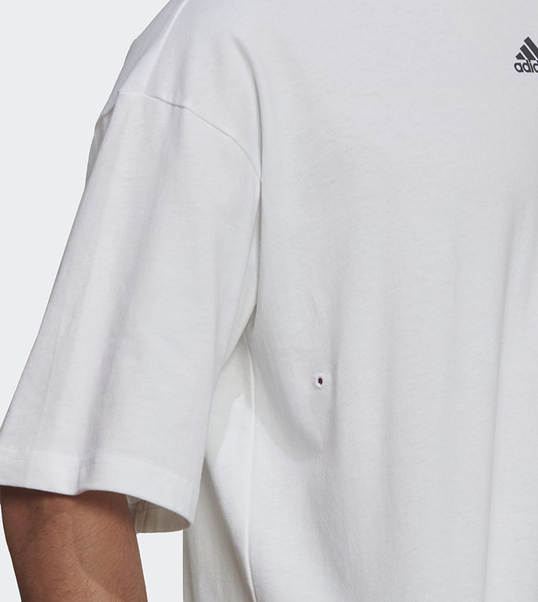 Buy Adidas Formal Loose Active T Shirt In White 6thStreet Qatar