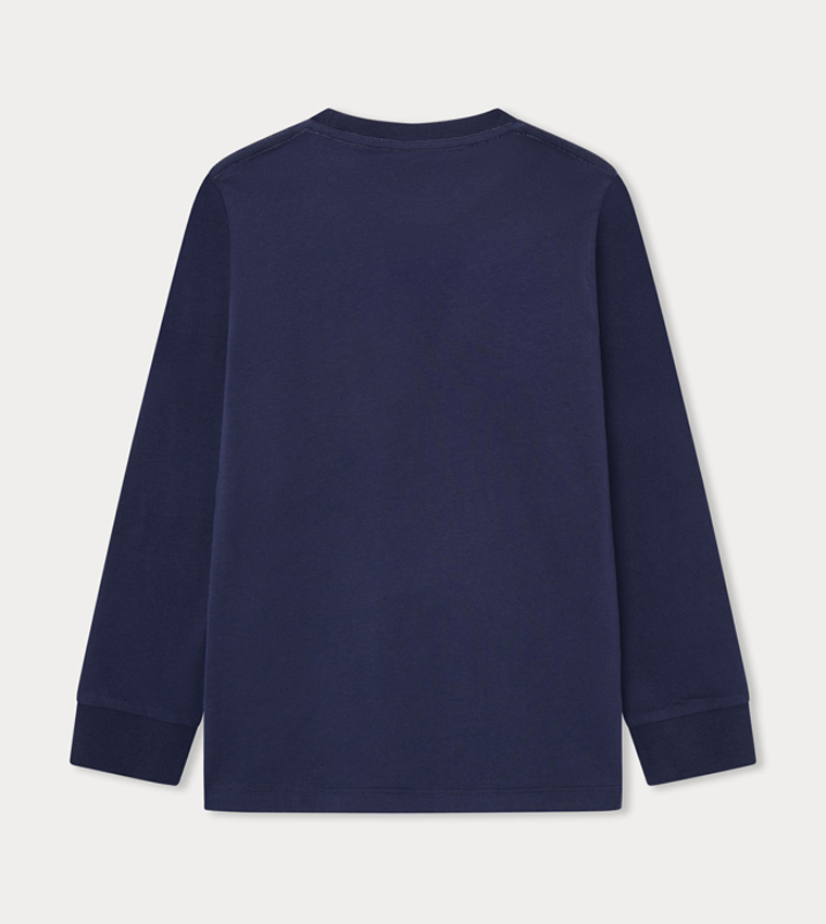 Logo Printed Long Sleeves T-Shirt