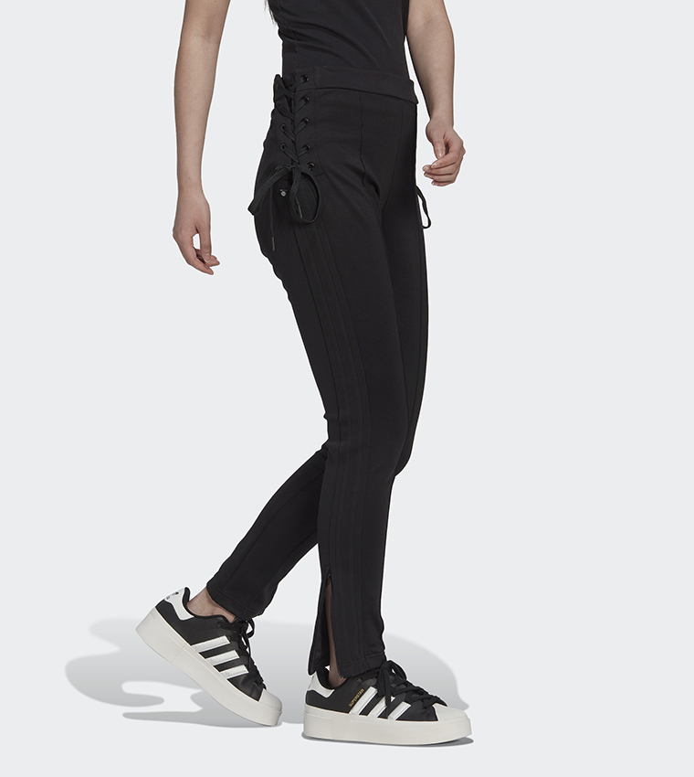 Buy Adidas Mid Rise Slim Fit Track Pants In Black 6thStreet UAE
