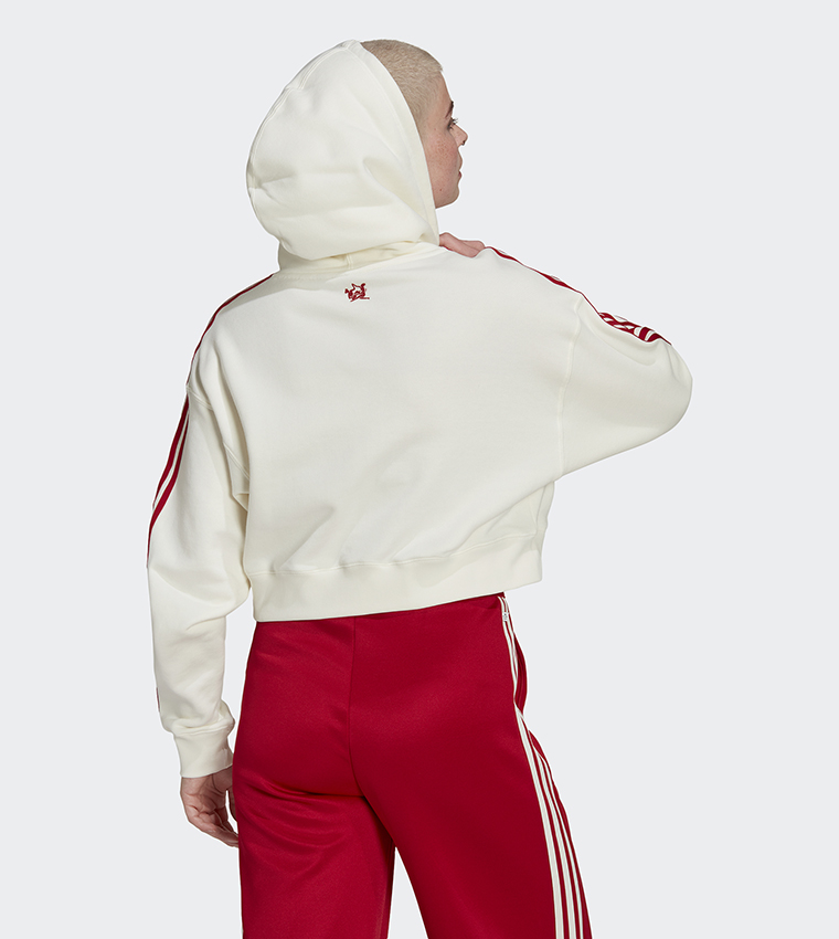 Canguro Generador Salida Buy Adidas Logo Printed Hoodie In Off White | 6thStreet UAE