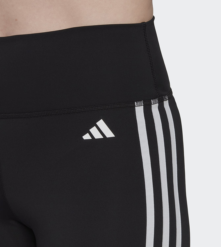 Training Essentials 3-Stripes High-Waisted Short Tights