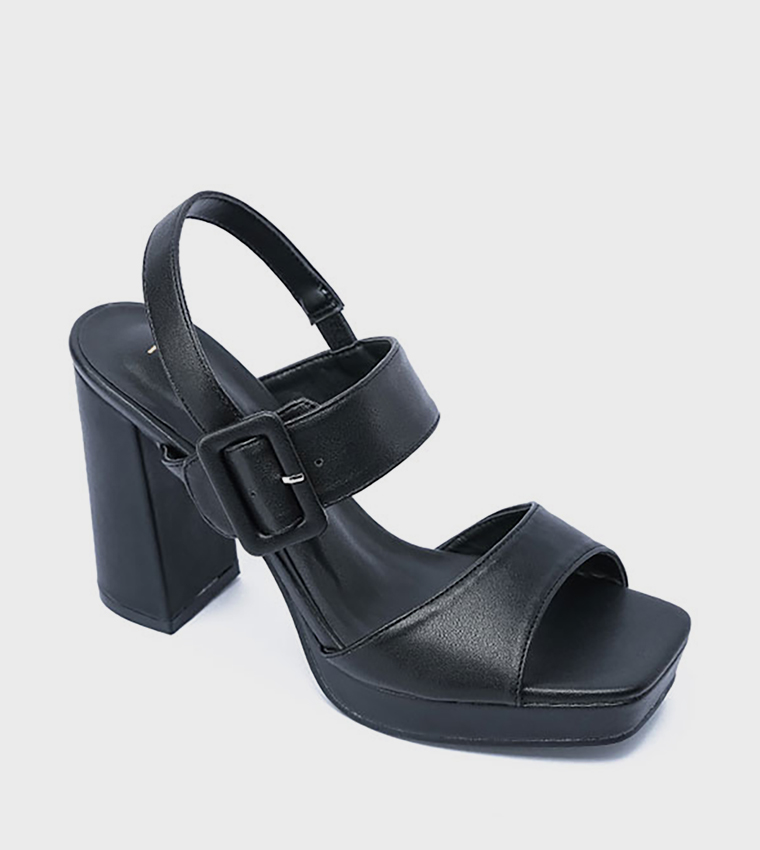 Open Toe Platform Heel Sandals