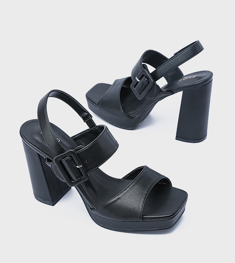 Open Toe Platform Heel Sandals