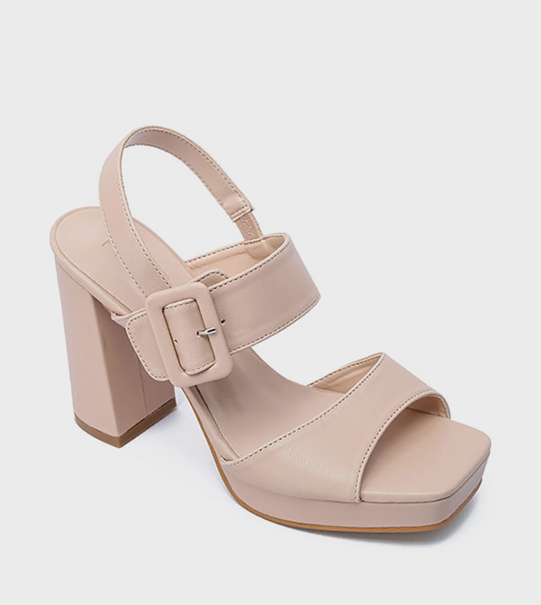 Open Toe Platform Heel Sandals