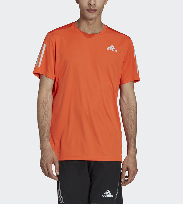 Orange adidas shirt sale