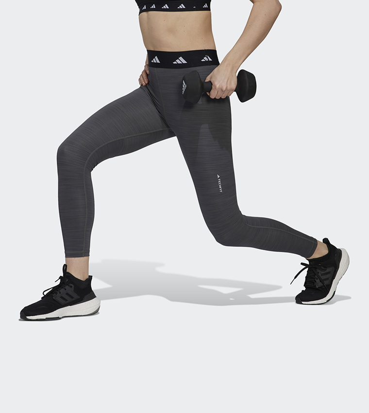 Buy Adidas Techfit 7/8 Active Leggings In Grey 6thStreet Saudi
