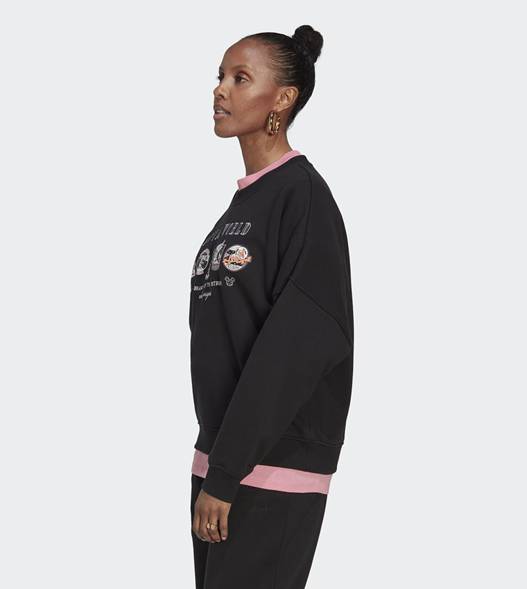 Buy Adidas Loose Disney Sweatshirt In Black 6thStreet Bahrain