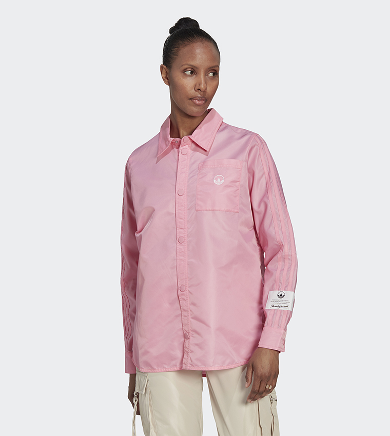 Long sleeve pink adidas shirt hotsell