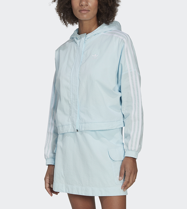 Buy Adidas Adicolor Classics Poplin Track Top In Blue 6thStreet Bahrain