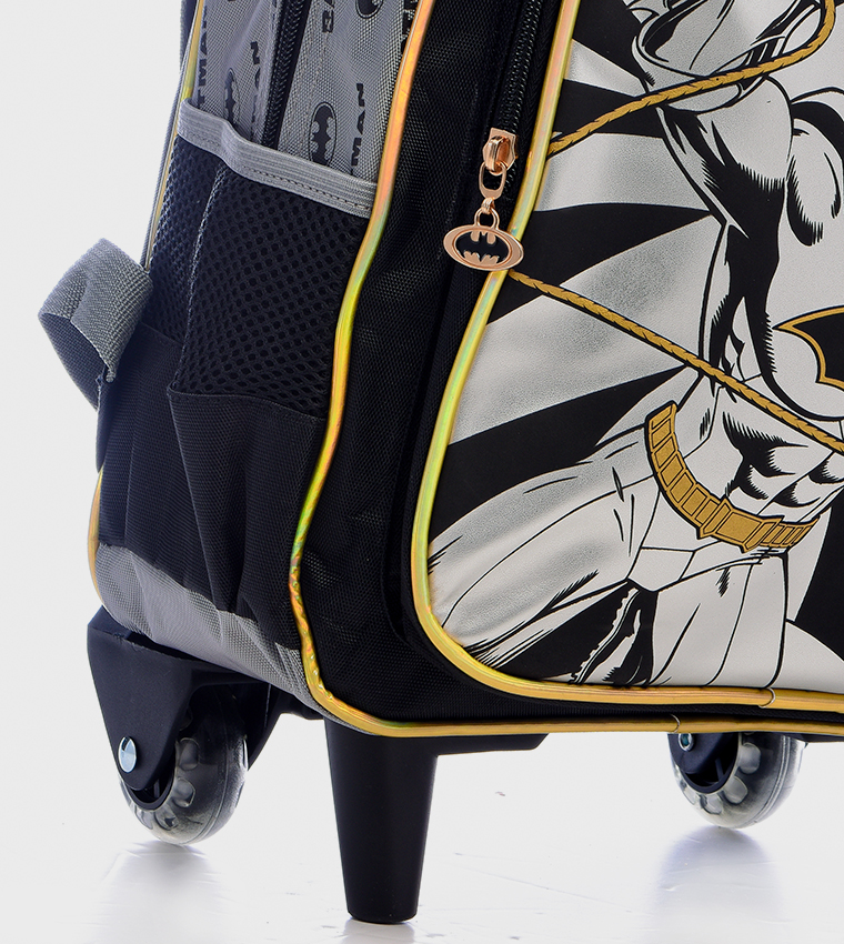 HOLLYWOOD MAGIC Batman Print Trolley Backpack
