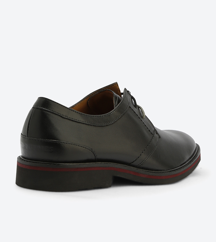 Buy Hush Puppies Hank Edwin Oxford Shoes Black HM01339 001 In Black ...