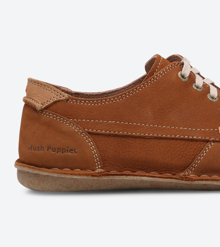 Buy Hush Puppies Arvid Roll Flex Lace Up Shoes Brown In Brown 6thStreet Kuwait