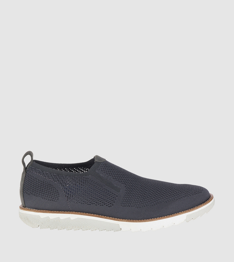 Buy Hush Puppies Expert Knit MT Oxford Casual Slip On In Grey ...