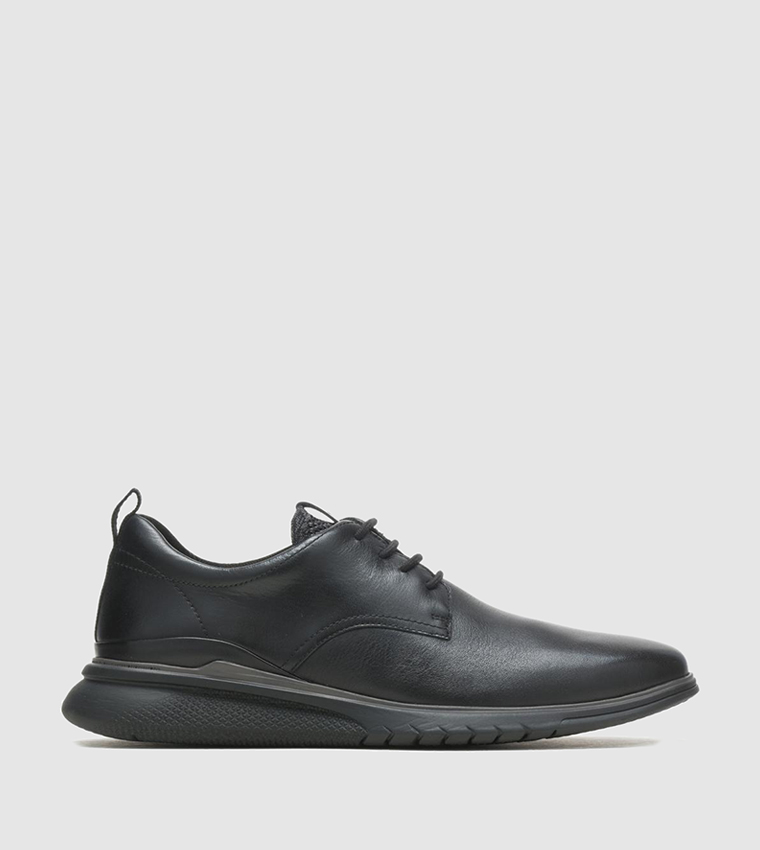 Black leather clearance shoes casual