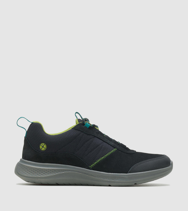 Buy Hush Puppies Elevate Hiker Lace Up Low Top Sneakers In Black ...