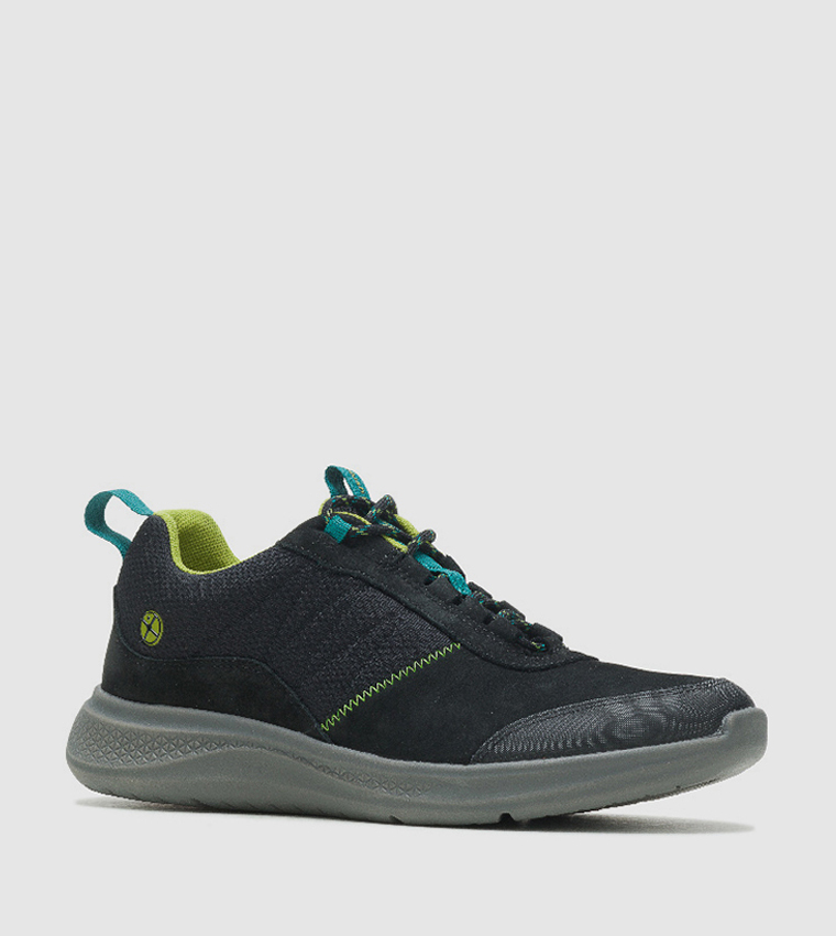 Buy Hush Puppies Elevate Hiker Lace Up Low Top Sneakers In Black ...