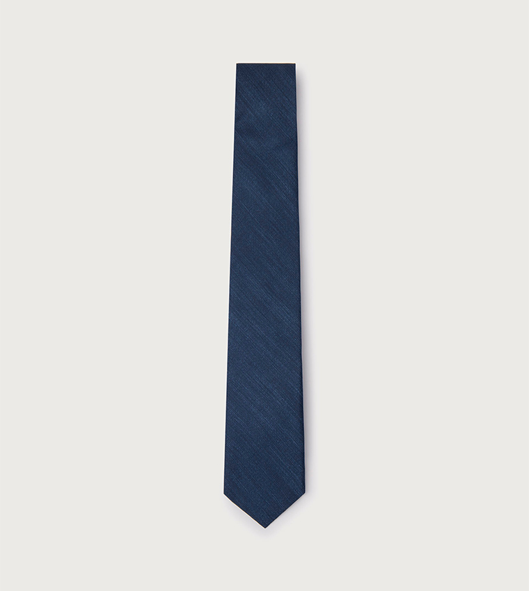 navy chambray tie