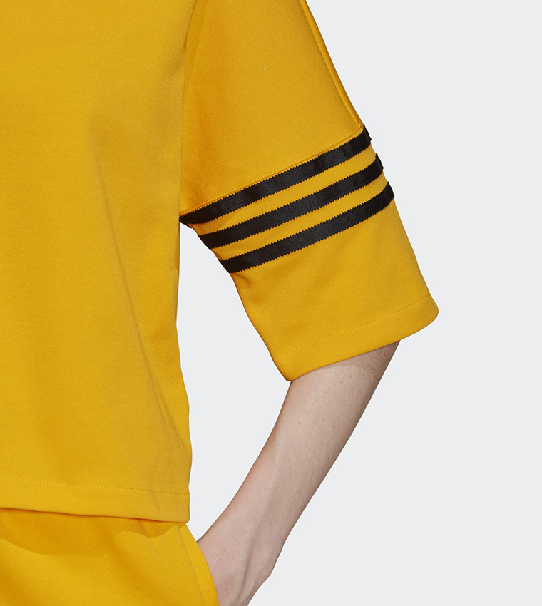 ☆Adidas☆Originals Adicolor Neuclassics Tee Dress Yellow Buy Adidas Adicolor Neuclassics T Shirt In Yellow