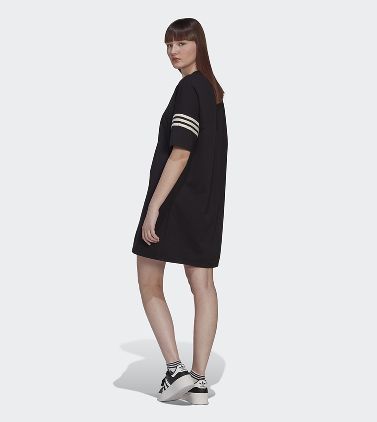 Buy Adidas Adicolor Neuclassics T Shirt Dress In Black | 6thStreet UAE