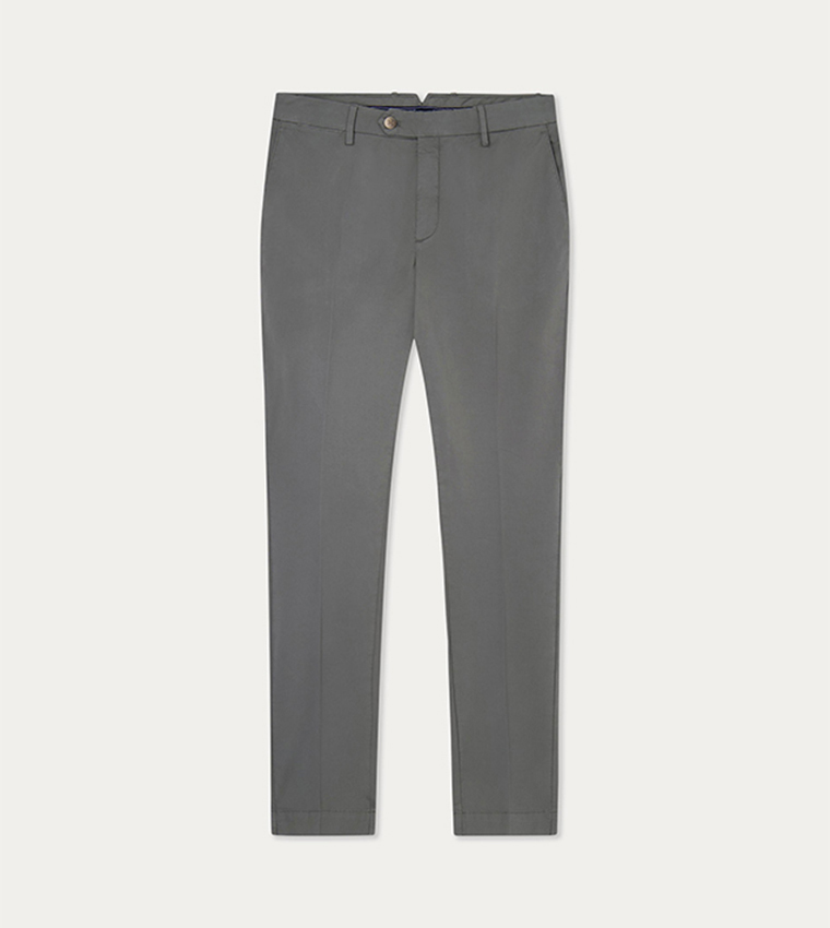 Solid Slim Fit Chino Pants