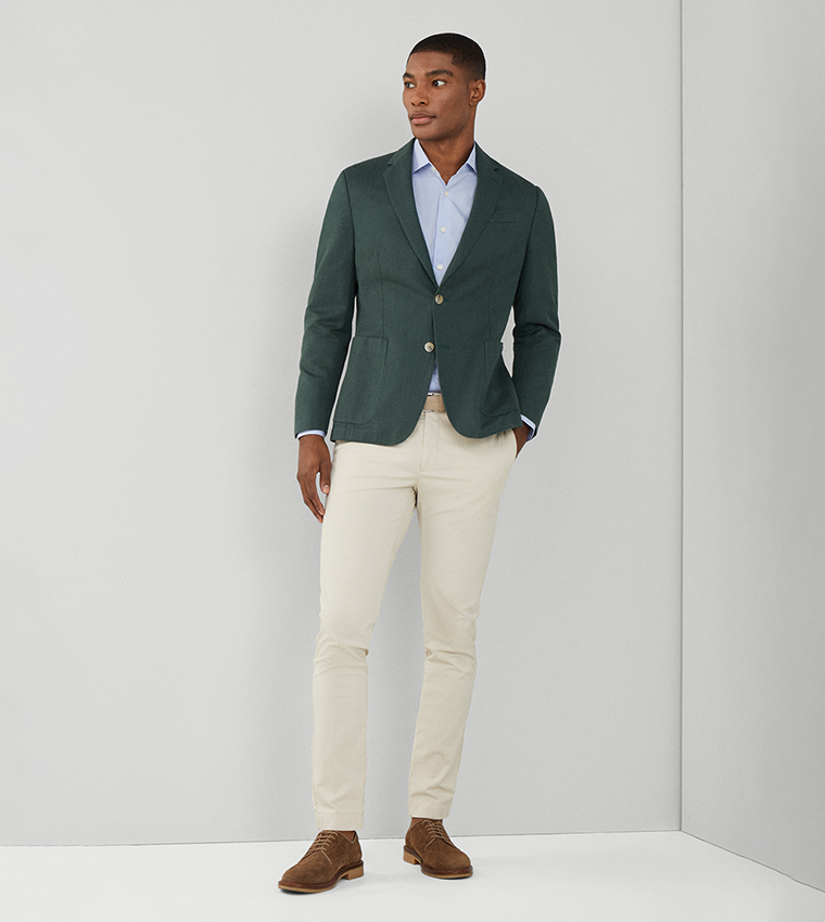 Solid Slim Fit Chino Pants 