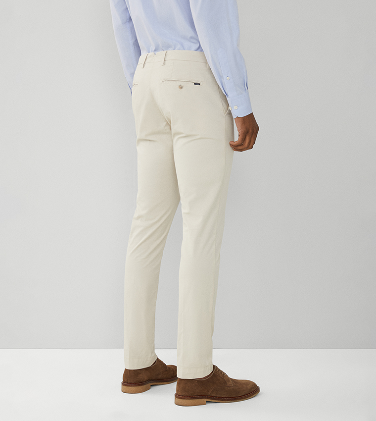 Solid Slim Fit Chino Pants 