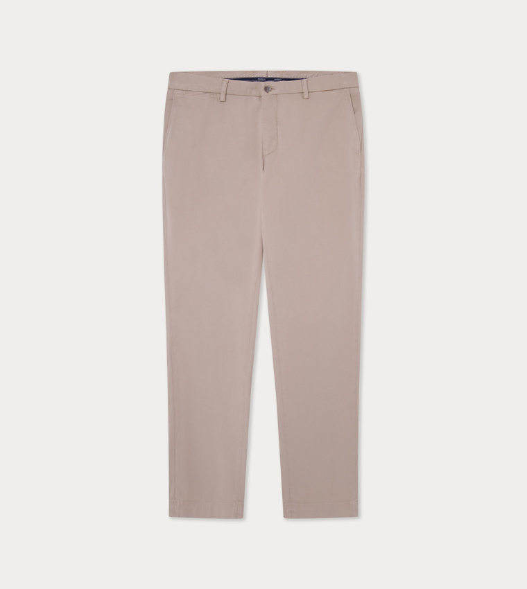 Solid Slim Fit Chinos