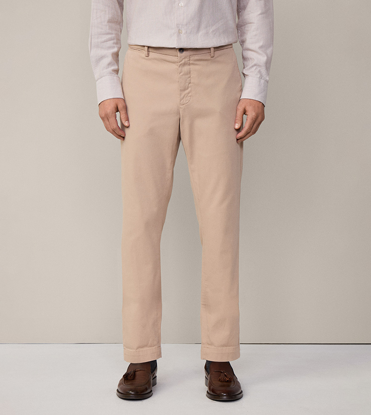 Solid Slim Fit Chinos