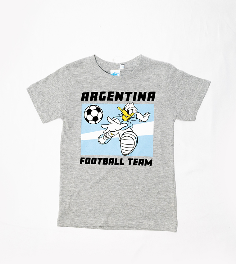 Hollywood Magic Mickey Mouse Argentina Print T-Shirt