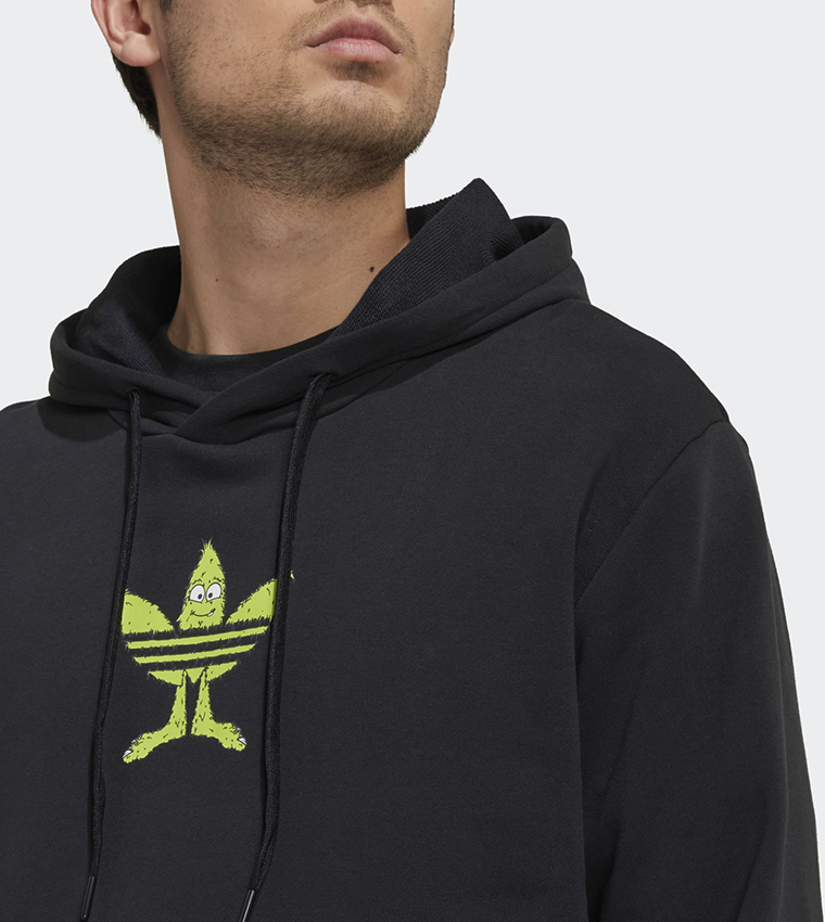 Buy Adidas Graphic Fun Hoodie In Black