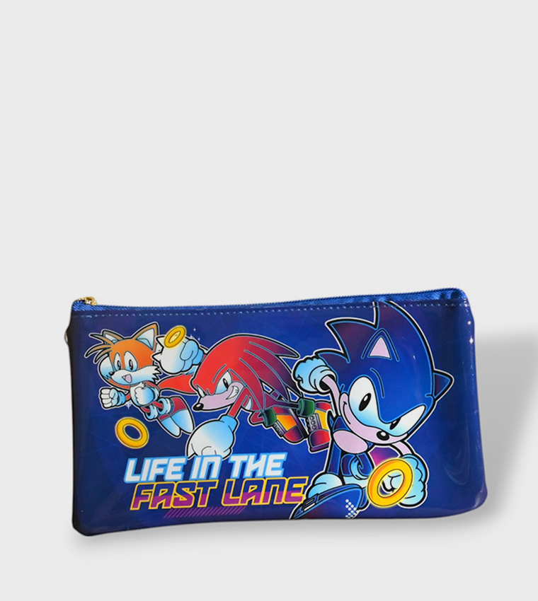 Sonic Themed 5-Piece 18" Trolley School Bag Set