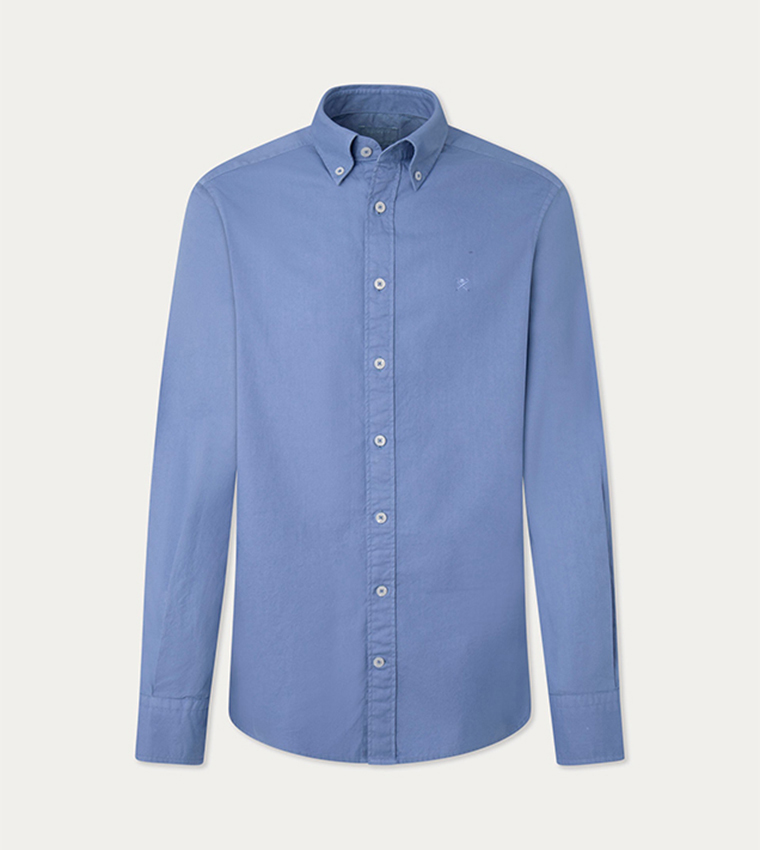 Logo Embroidered Oxford Shirt