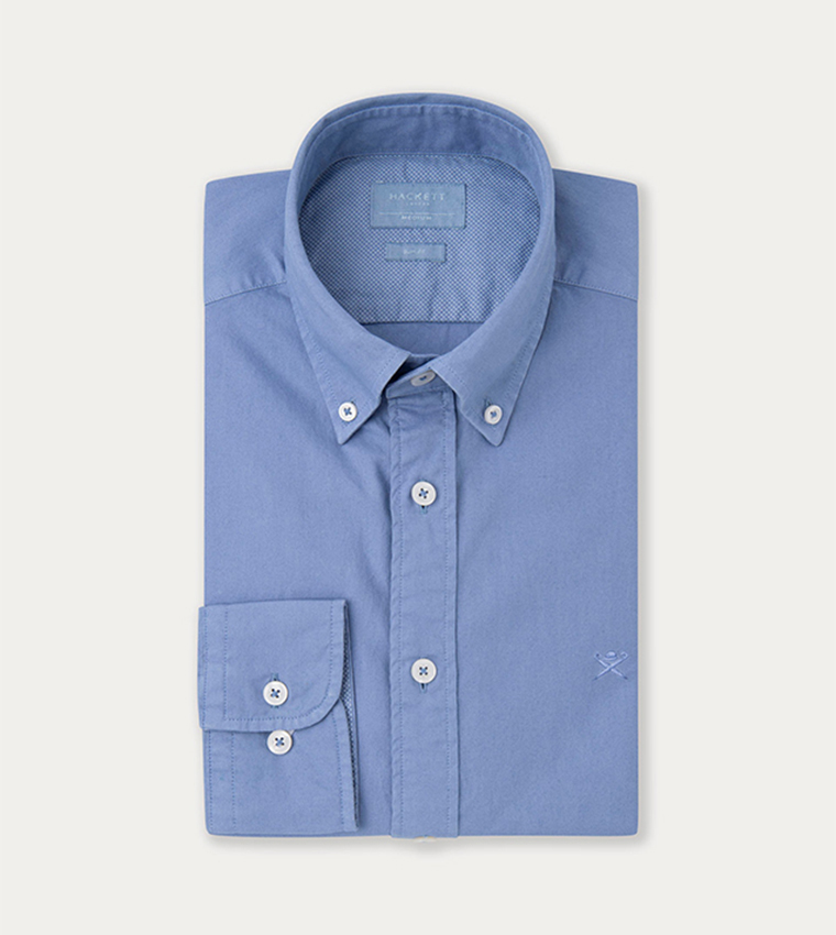 Logo Embroidered Oxford Shirt