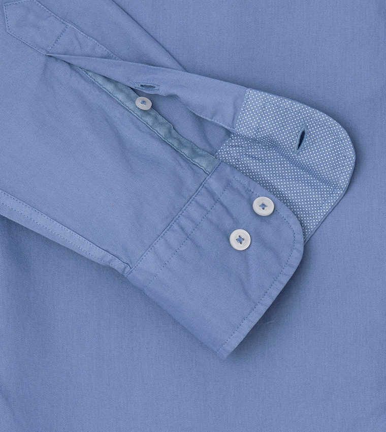 Logo Embroidered Oxford Shirt