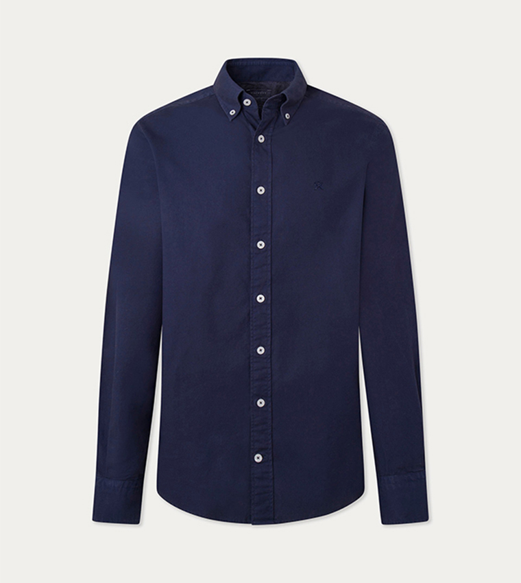 Logo Embroidered Oxford Shirt